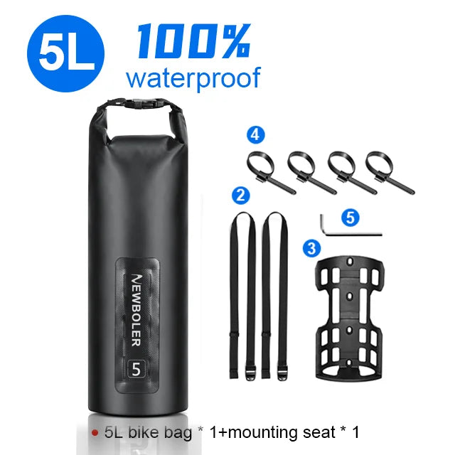 Sacoche de Fourche Vélo 5 L avec Fixation