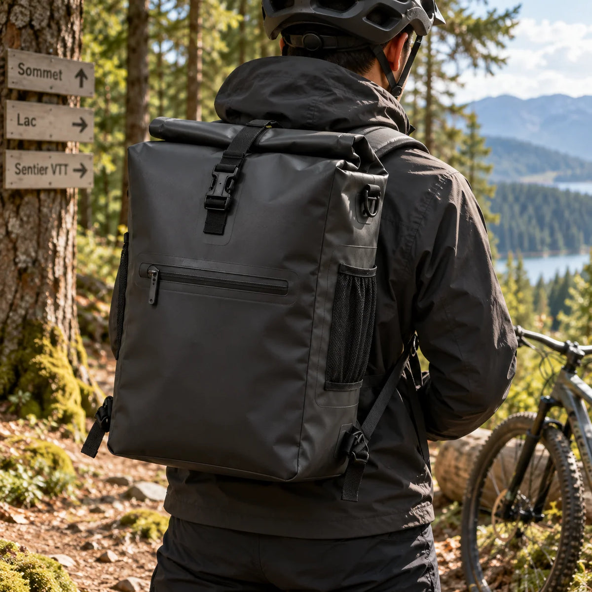 Sacoche Vélo Convertible en Sac à Dos