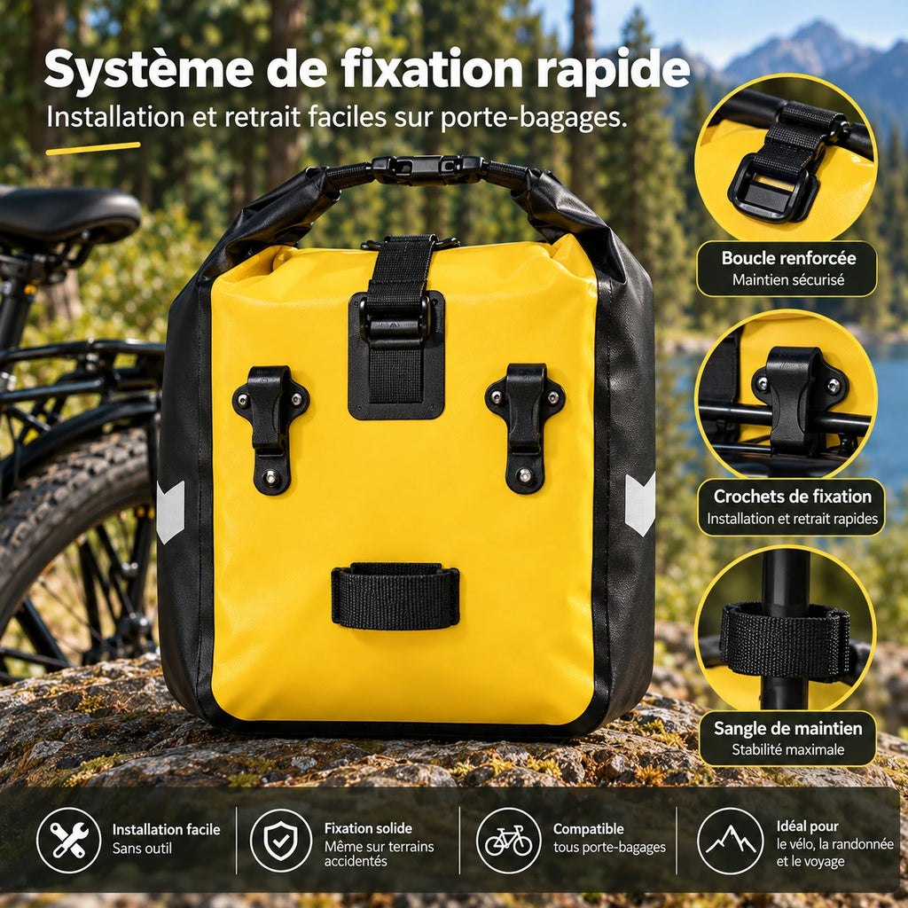 Sacoche de Vélo arrière Étanche 10 L