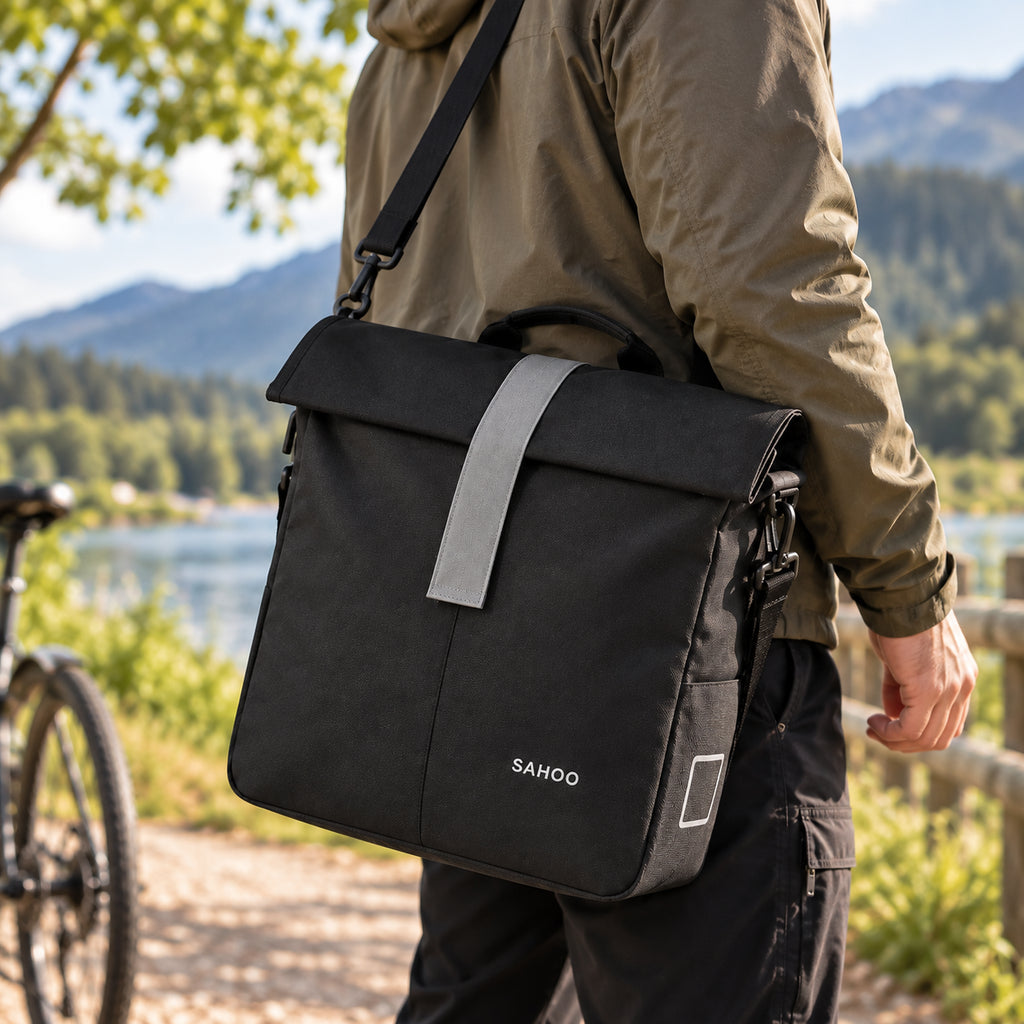 Sacoche Vélo Convertible 14 L avec Bandoulière